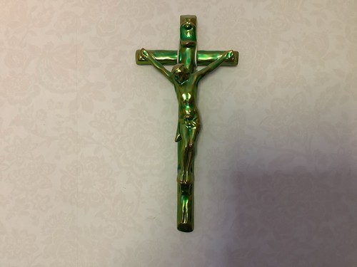 Zsolnay green eosin - green, crucifix
