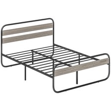 HOMCOM 4ft6 Metal Platform
