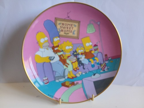 Simpsons collectible plate - collectible,