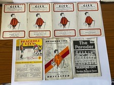 7 Bradford city football programmes 60’s York Workington Southport Lincoln Etc