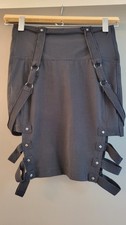 Psylo Slashed High-Waist Mini