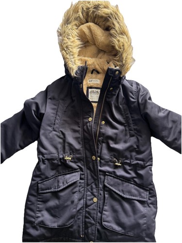 Age navy faux fur - 11-12, h&m