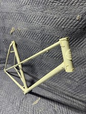 Sandblasted Raw Steel Motobecane 19.5” Mixtie Step-Through Vintage Frame