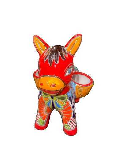 Red talavera donkey - ,