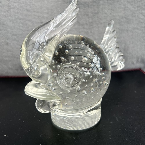 Vintage art glass fish - glass,
