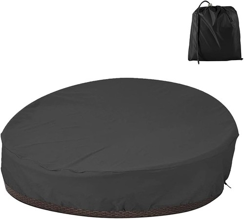 Patio rattan daybed - rattan, cover
