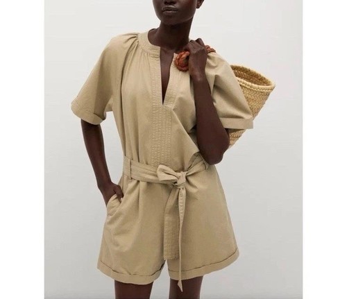 Mango women belted cotton - mango,