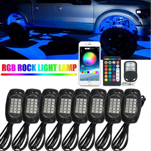 Rgb led rock light kits - rock, car