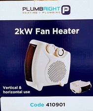 Fan Heater 2kW 2 Heat levels 1kW & 2kW