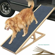 Solid Wooden Pet Ramp Car Dog
