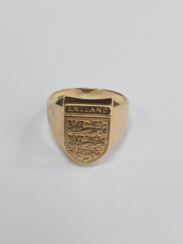 9ct gold england signet ring - signet,