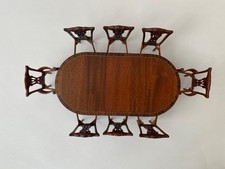 8 SEATER GEORGIAN HAND CARVED