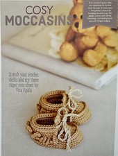 Crochet pattern baby moccasins - crochet,