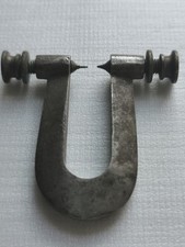 Rare Watchmakers Vintage Metal C Clamp Hand Press