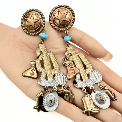 Vintage boho cowboy cactus - boho,