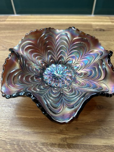 Fenton carnival glass peacock - fenton,
