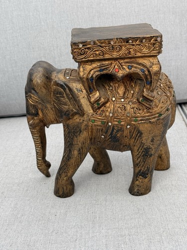 Ornate vintage indian wooden - ornate,