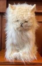 Large Vintage White Cat 'Real