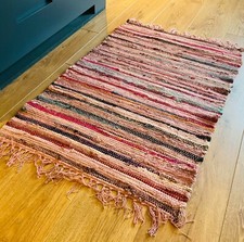 Recycled Pink Rug Overdyed