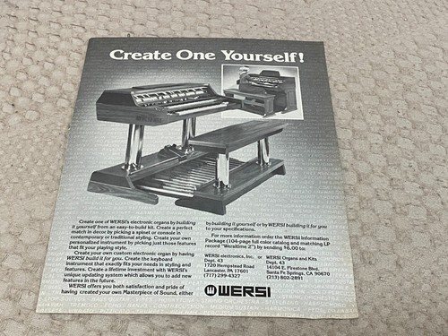 Keyboard organ advert 11x8 - keyboard, 11x8"