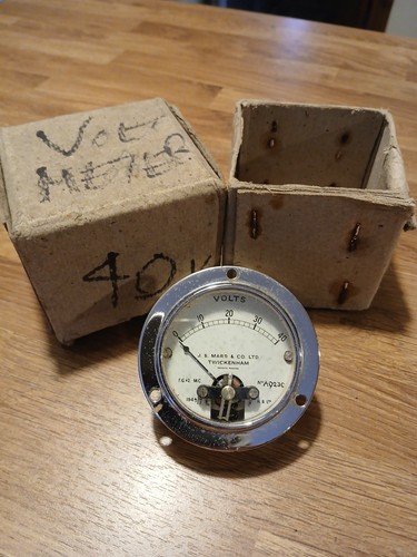 Vintage voltmeter marr co - vintage,