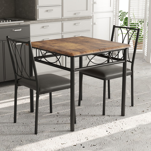 Piece dining table set - table,