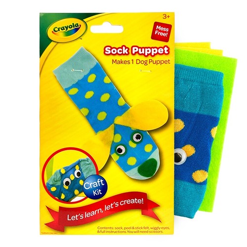 Crayola sock puppet craft - puppet,