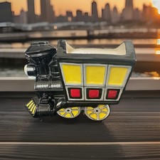 Vtg MCM Ceramic Train Planter