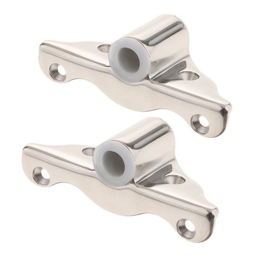 Pair stainless steel rowlock - steel,
