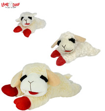 HAPPYPET LAMB CHOP SOFT PLUSH SQUEAKY DOG PUPPY TOY LAMB STYLE 3 SIZES