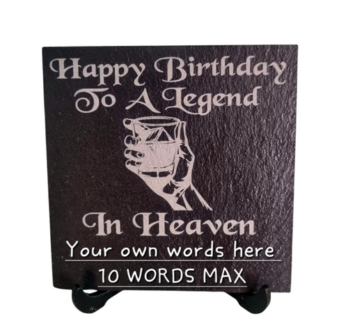 Birthday memorial plaque