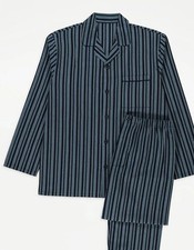 Navy Striped Long Sleeve Shirt