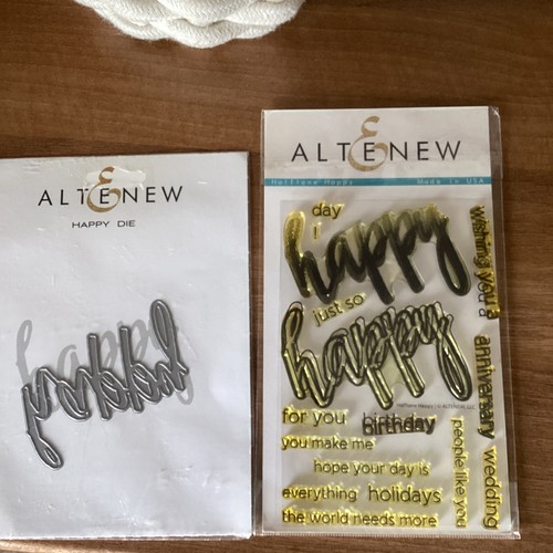Altenew halftone happy stamp - altenew,