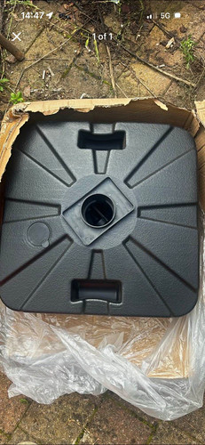 Square black fillable - square, plastic