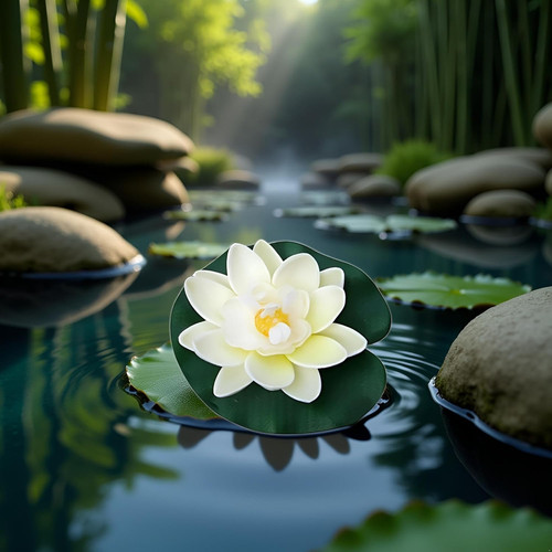 Artificial foam lotus flowers - foam,