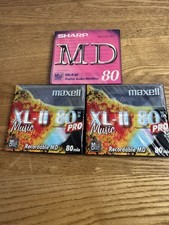 3x Sealed MiniDisc 80 Min –