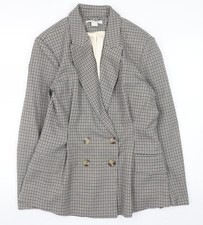 H&M Womens Beige Checked