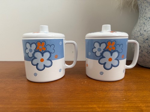 Pair melamine flower power - pair,