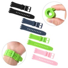 Men And Women Silicone Strap Watch Band Sports Strap Rubber For Swatch