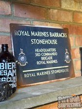 Royal Marines Stonehouse  Sign