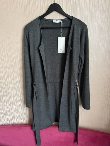 Peter hahn long grey cardigan - peter,