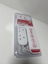 Masterplug 4-Socket Surge Protected Extension Lead with 2m Cable and Wall Mount 