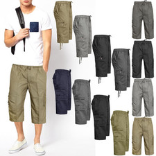 Mens 3/4 Long Elasticated