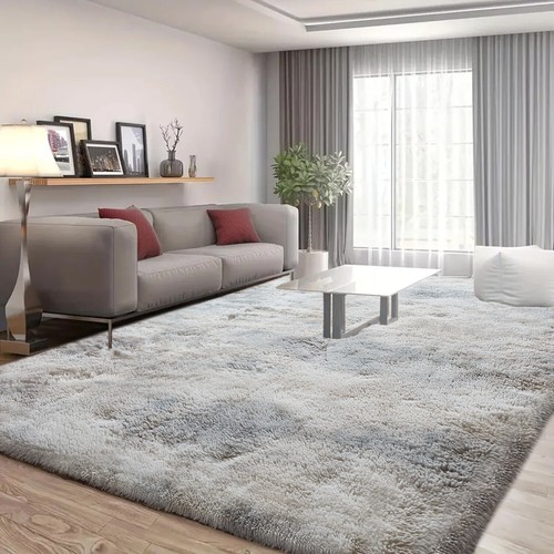 Fluffy rugs large shaggy rug - rugs,