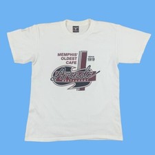 Vintage T Shirt Memphis Tennesse Music Arcade Restaurant Graphic White S 90s