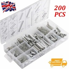 200 Set Assorted Coil Spring Small Metal Steel Expansion Compressed Springs New