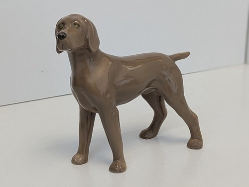 Vintage porcelain weimaraner - vintage,