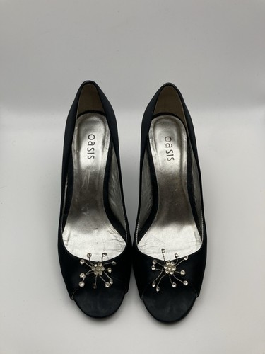 Oasis ladies black - ladies, heeled