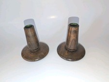Art Deco Wooden Candlesticks