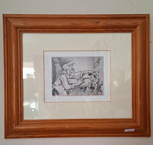 Disney pinocchio framed pencil - pinocchio,